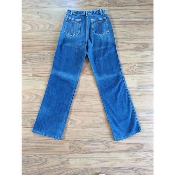 Vintage 1970s LANDLUBBER High Waist Flare Jeans BELL BOTTOM Made in USA B3 - Picture 14 of 16